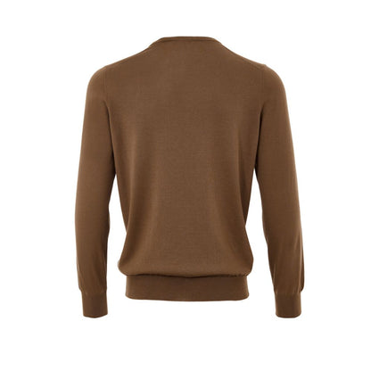 Brown Silk Sweatshirt