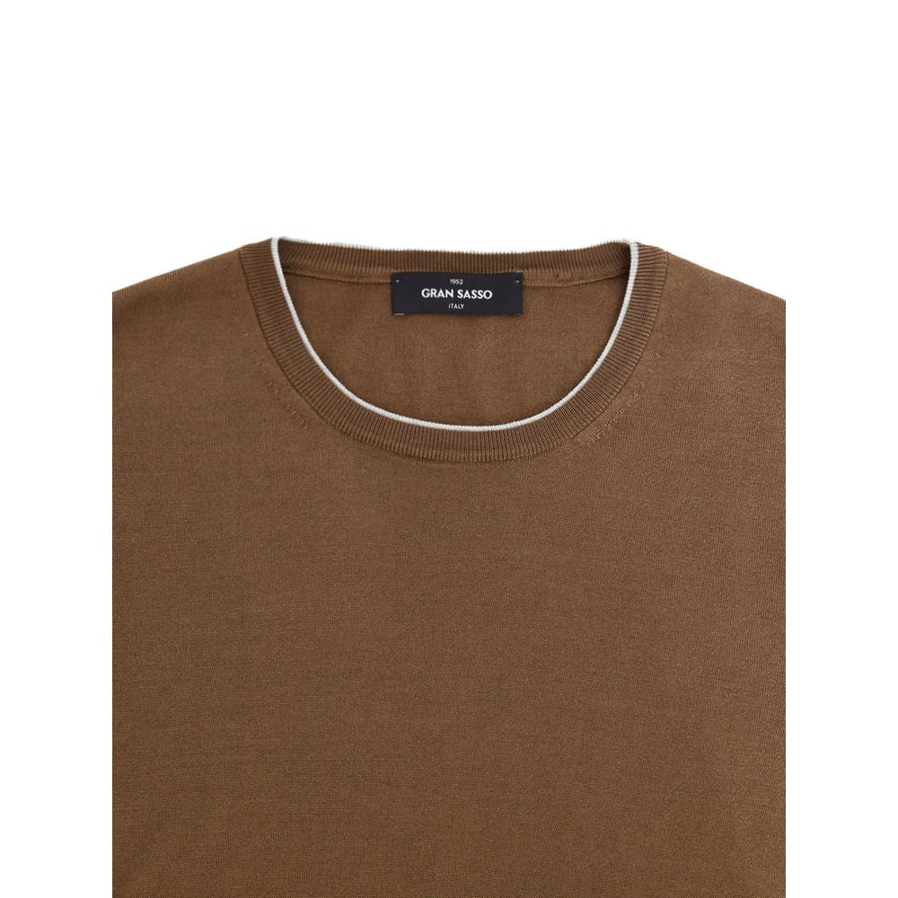 Brown Silk Sweatshirt