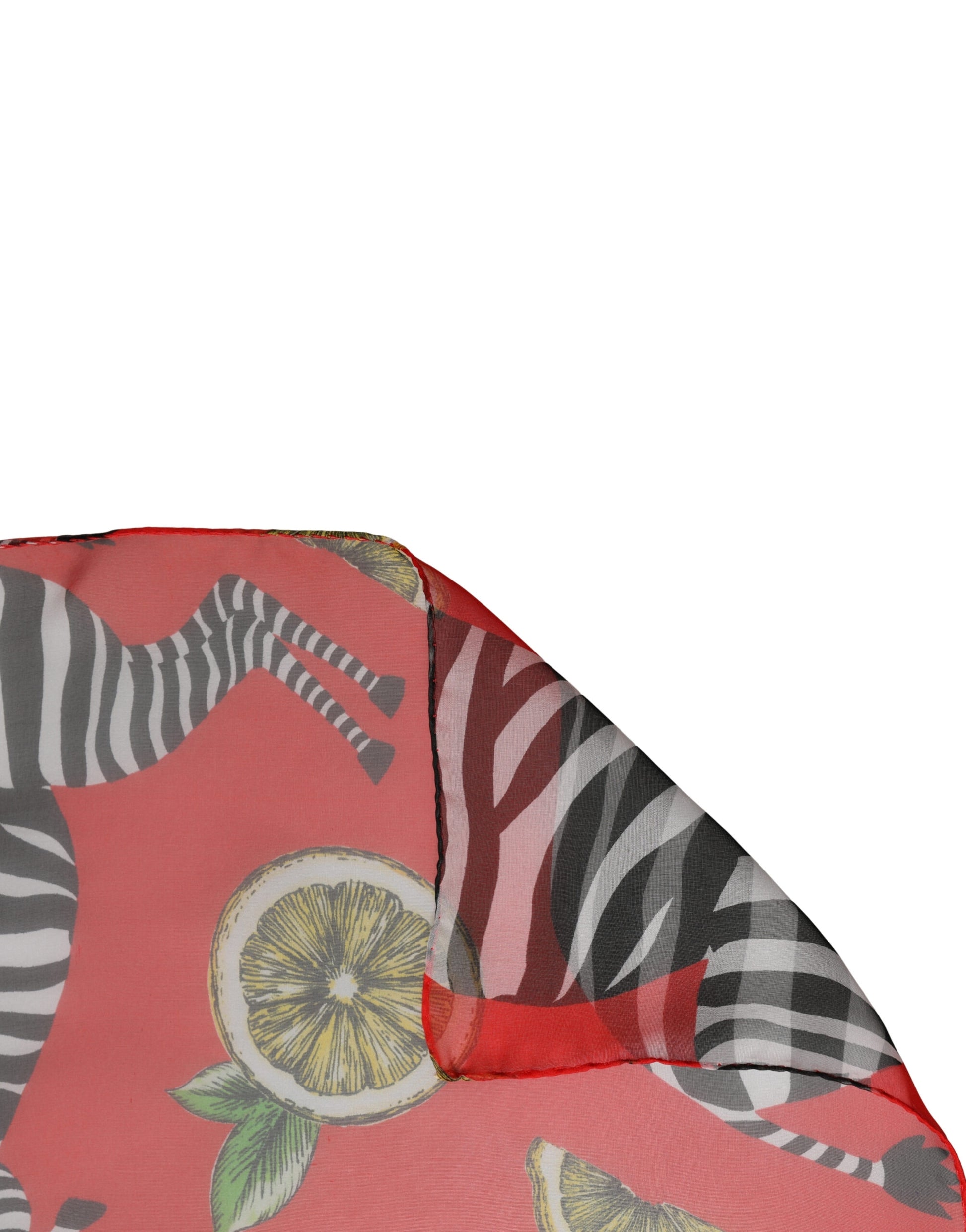 Red Zebra Print Silk Wrap Shawl Stole 200cm x 132cm Scarf