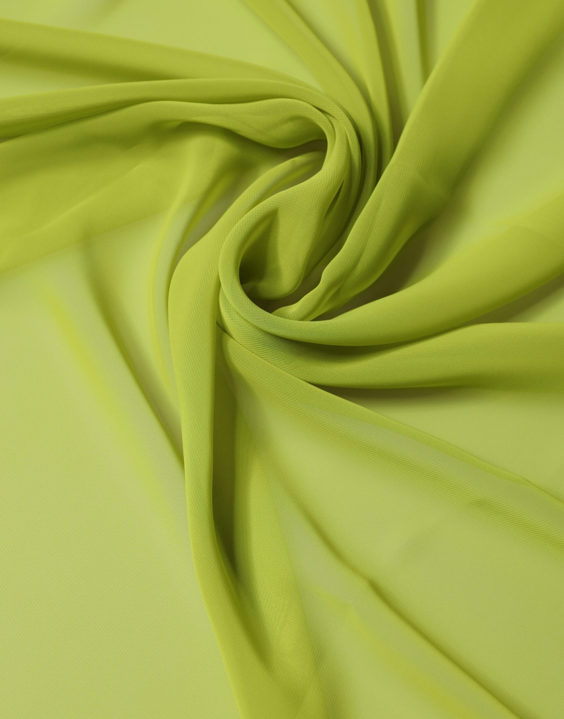 Yellow Green Neck Wrap Shawl Foulard 131cm x 99.5cm Scarf