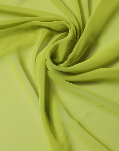 Yellow Green Neck Wrap Shawl Foulard 131cm x 99.5cm Scarf