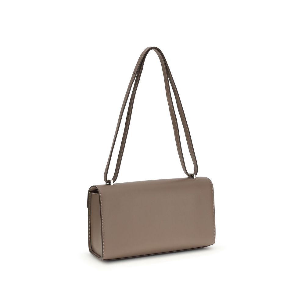 Gray Calf Leather Bos Taurus Shoulder Bag