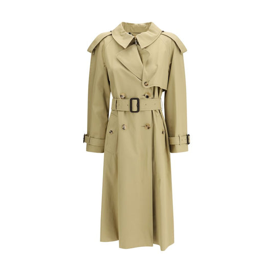 Beige Cotton Trench Coat
