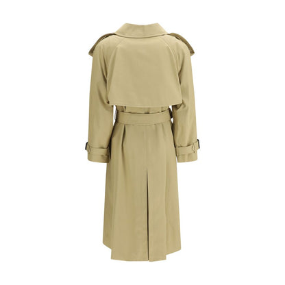 Beige Cotton Trench Coat