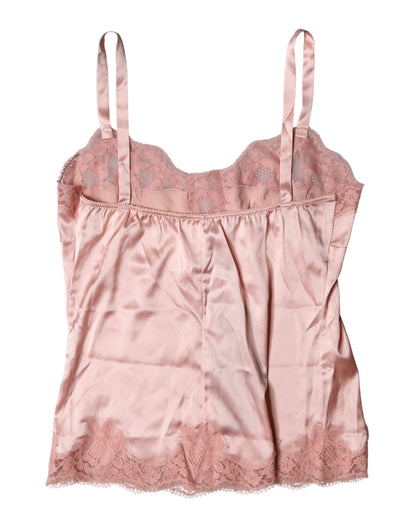 Light Pink Floral Lace Lingerie Top Underwear