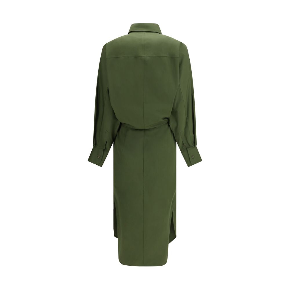 Bicolor Cotton Casual Dress