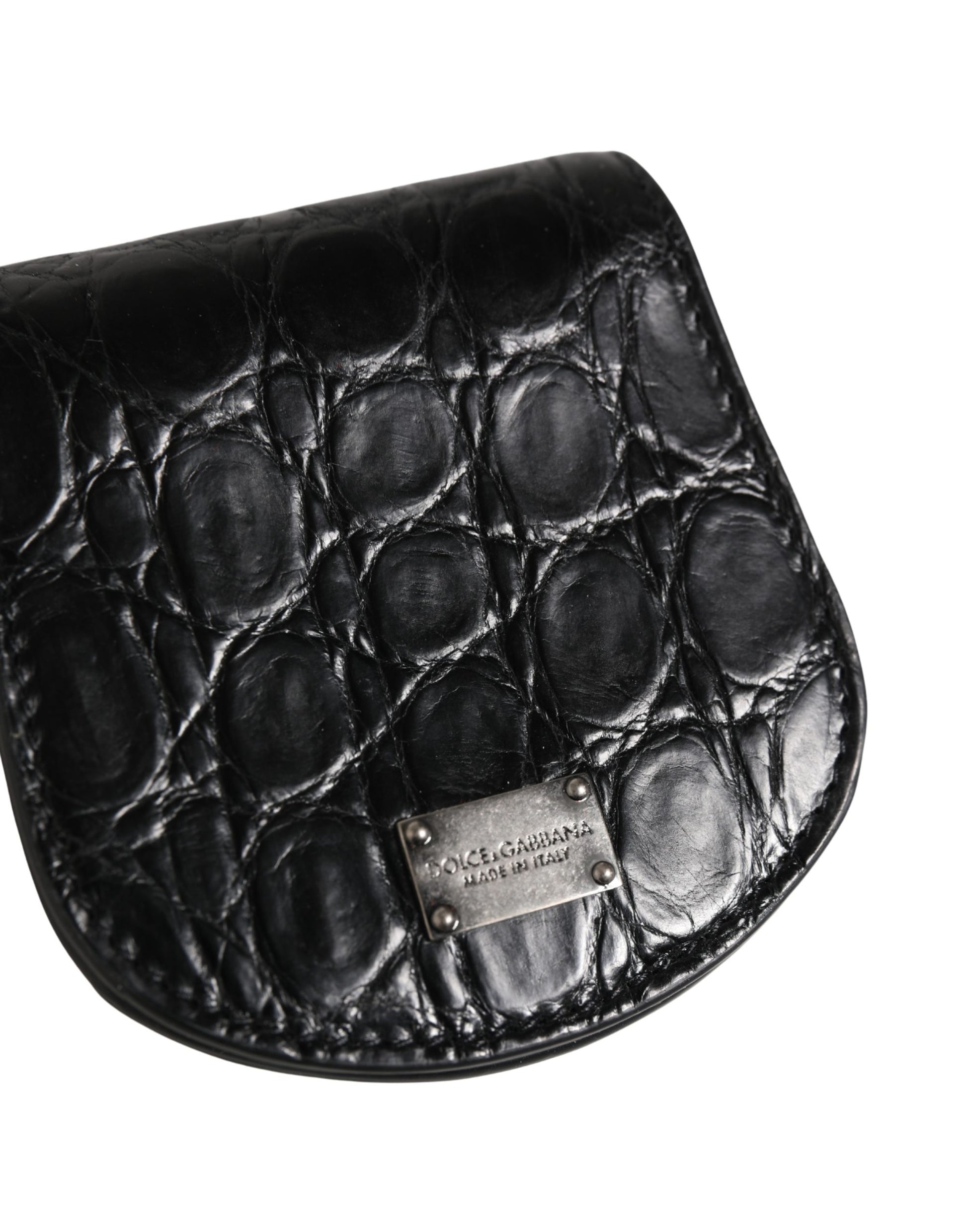 Black Exotic Skin Condom Case Holder Pocket Wallet