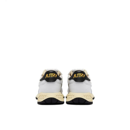 White Leather Low Top Sneakers