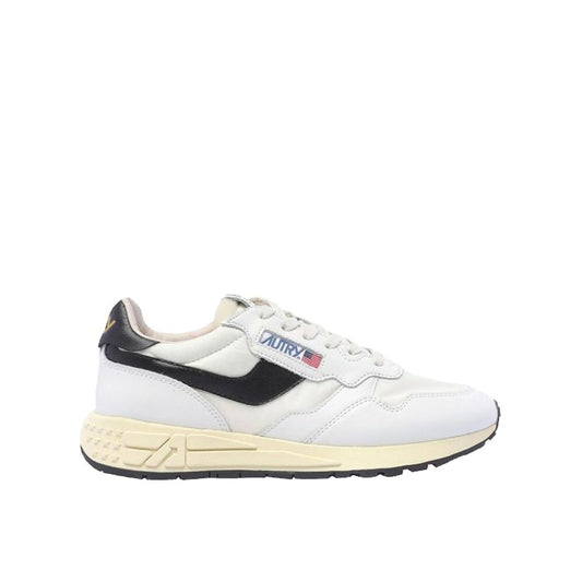 White Leather Low Top Sneakers