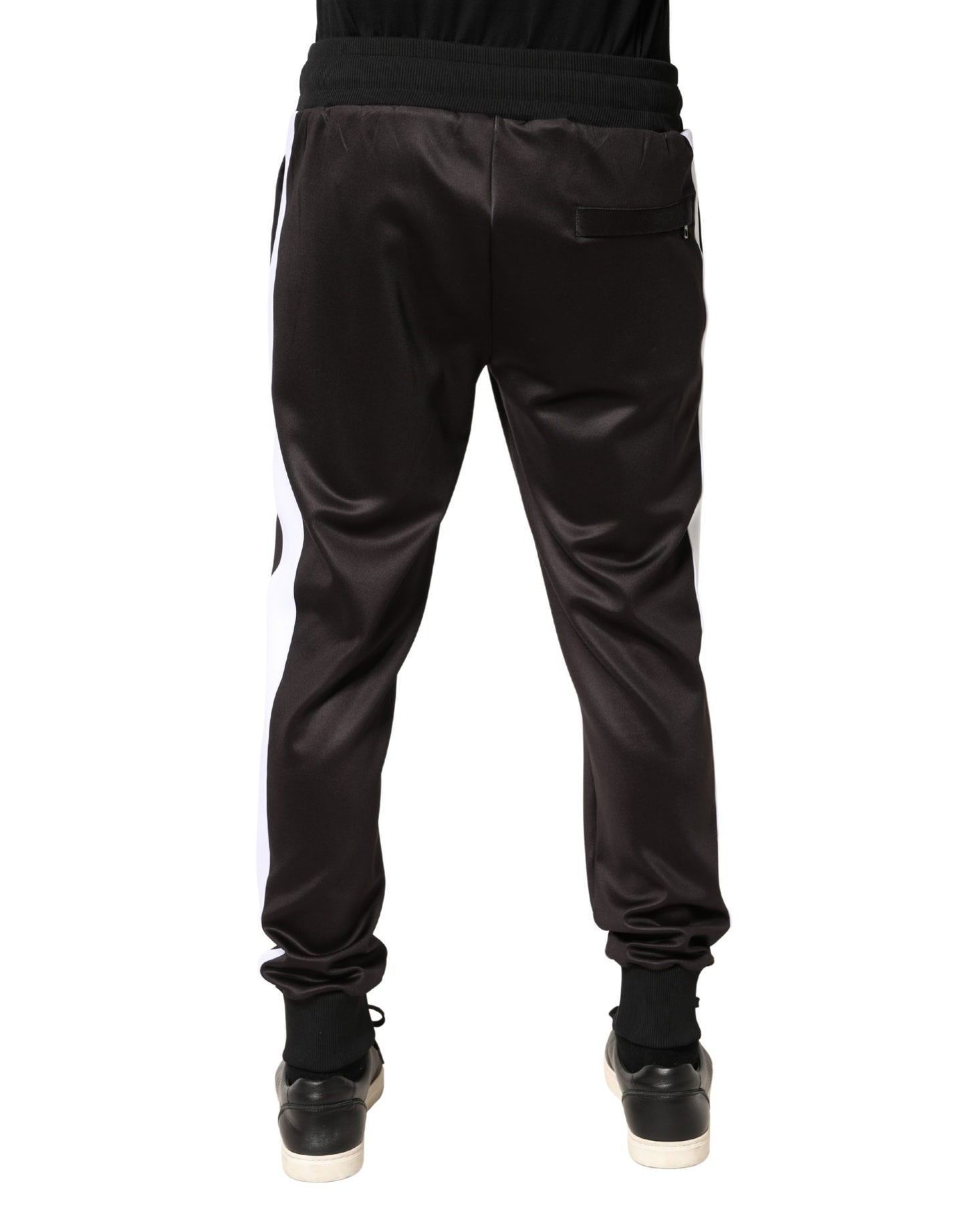 Brown Polyester Skinny Jogger Trouser Pants