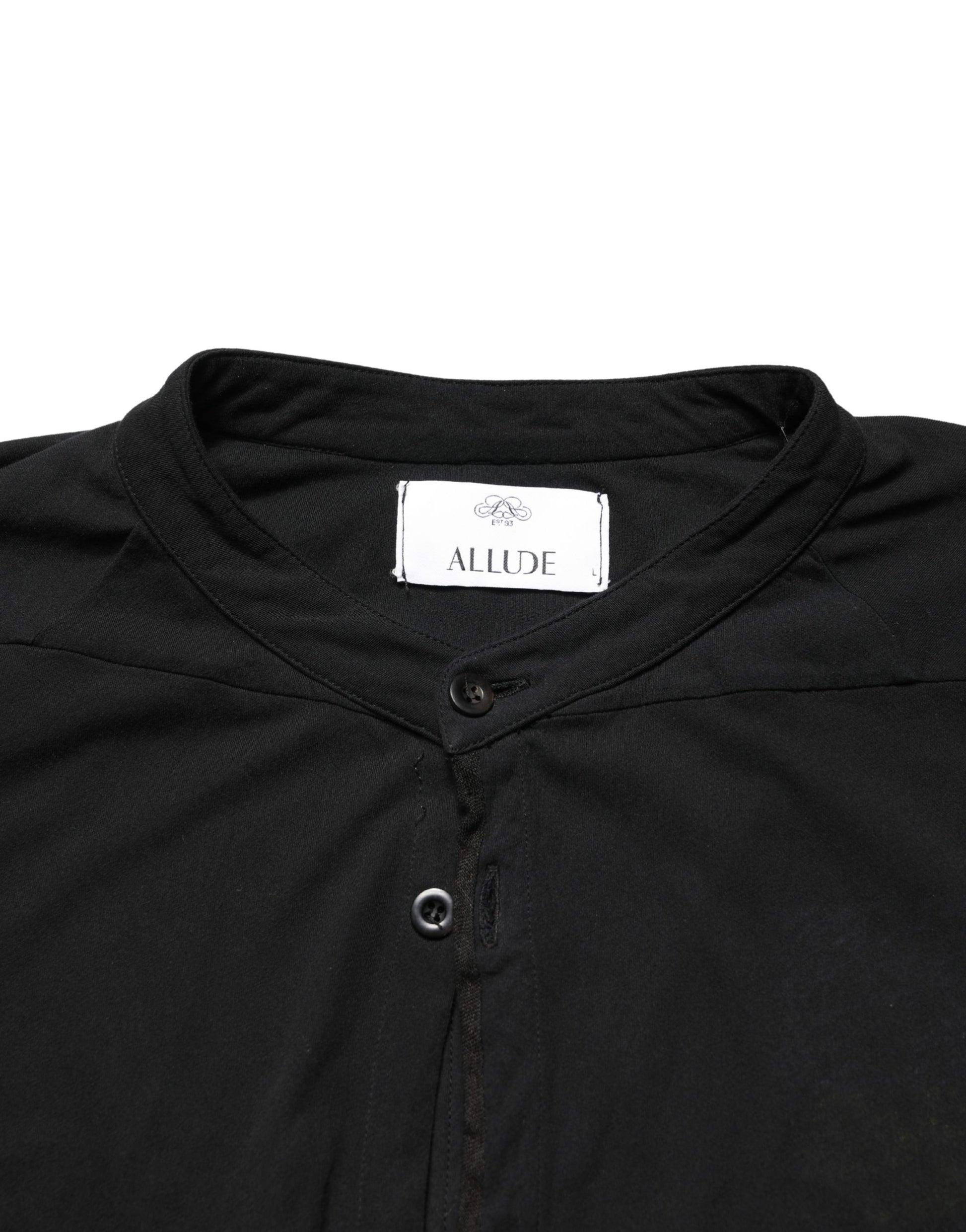 Black Button Down Long Sleeves Men Cardigan Sweater