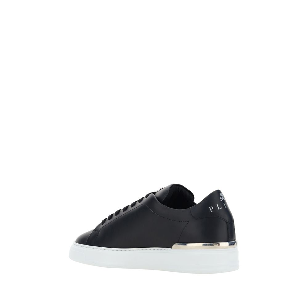 Black Calf Leather Bos Taurus Low Top Sneakers