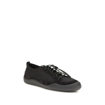 Black Recycled Polyamide Athletic Sneakers