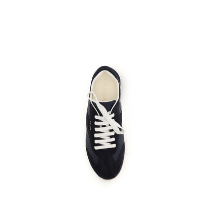 Blue Calf Leather Bos Taurus Low Top Sneakers
