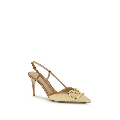 Beige Calf Leather Bos Taurus Pumps