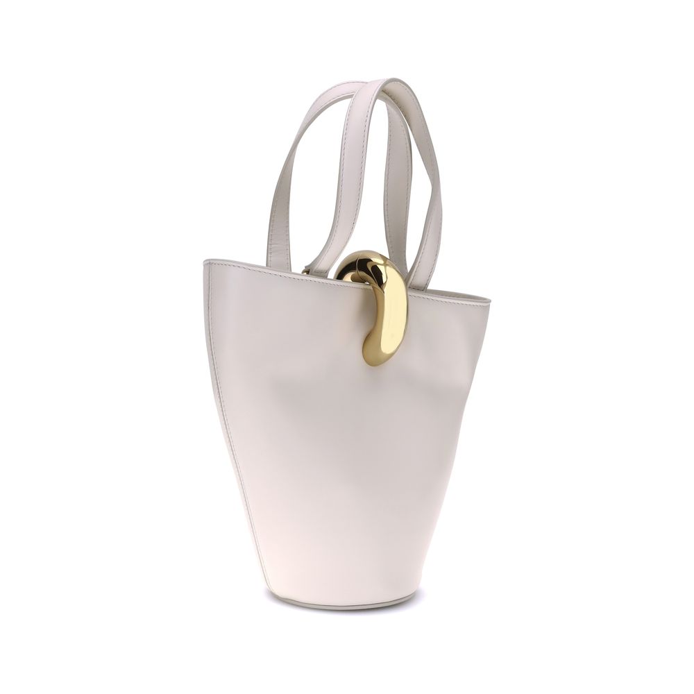 Beige Calf Leather Bos Taurus Shoulder Bag
