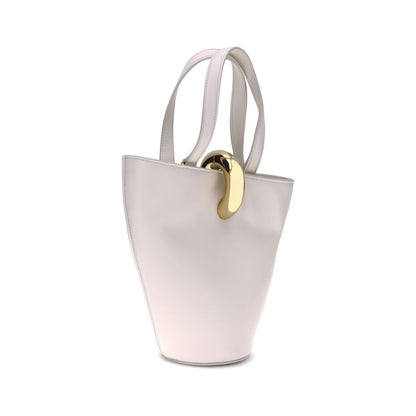 Beige Calf Leather Bos Taurus Shoulder Bag