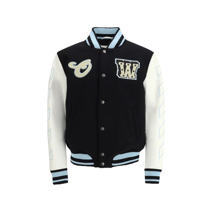Black Wool Oves Aries Bomber
