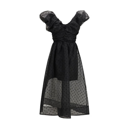 Black Recycled Polyester Cocktail Dress