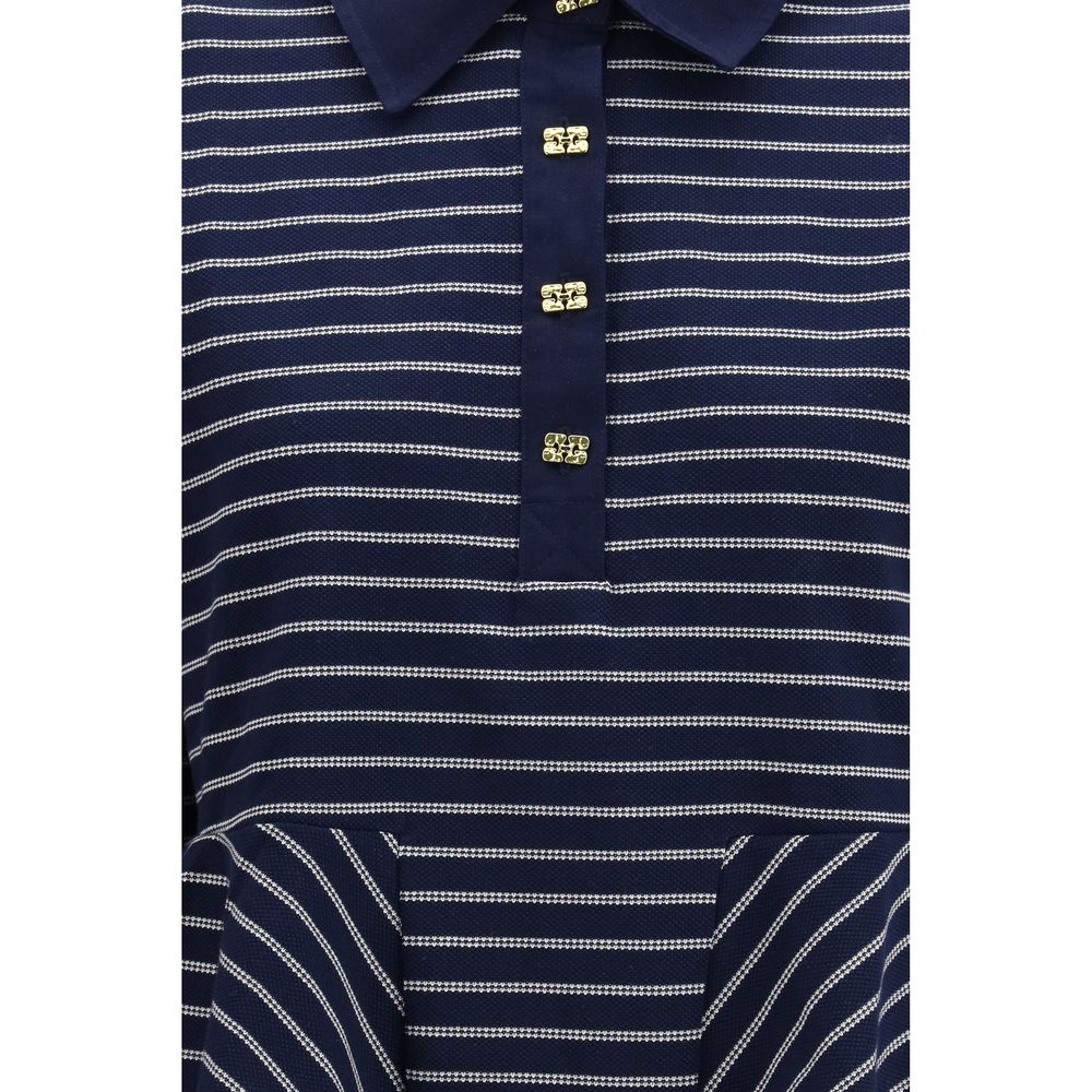 Blue Cotton Polo Shirt