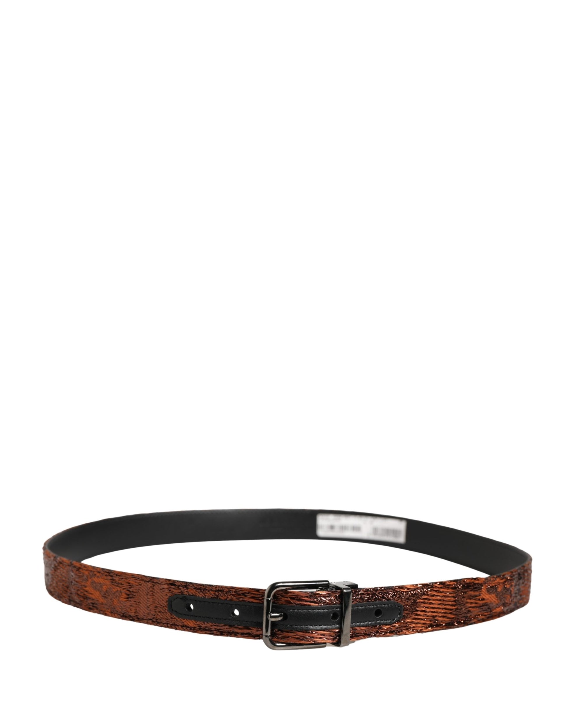 Men Brown Classic Polyester Metal Buckle Belt
