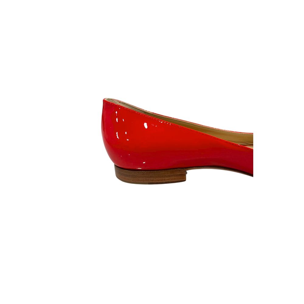 Red Leather Women Sandal