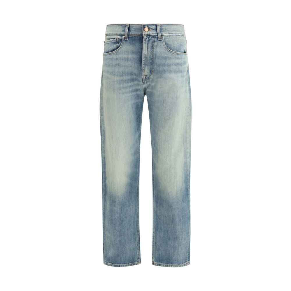 Blue Cotton Relaxed Fit Jeans