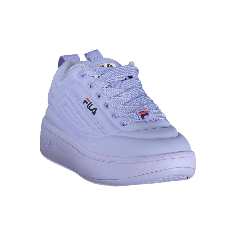 Blue Polyester Athletic Sneakers