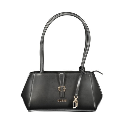 Nero Poliuretano Donna Shoulder Bag