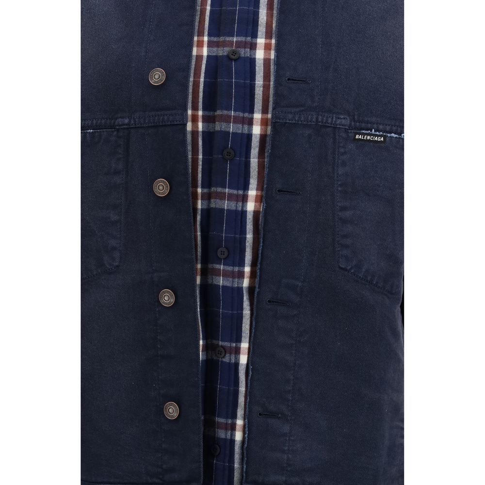 Blue Cotton Denim Jacket