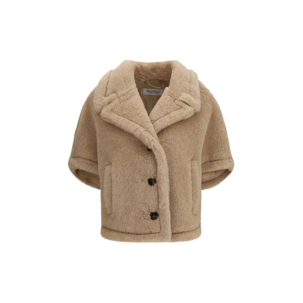 Beige Alpaca Vicugna Pacos Coat