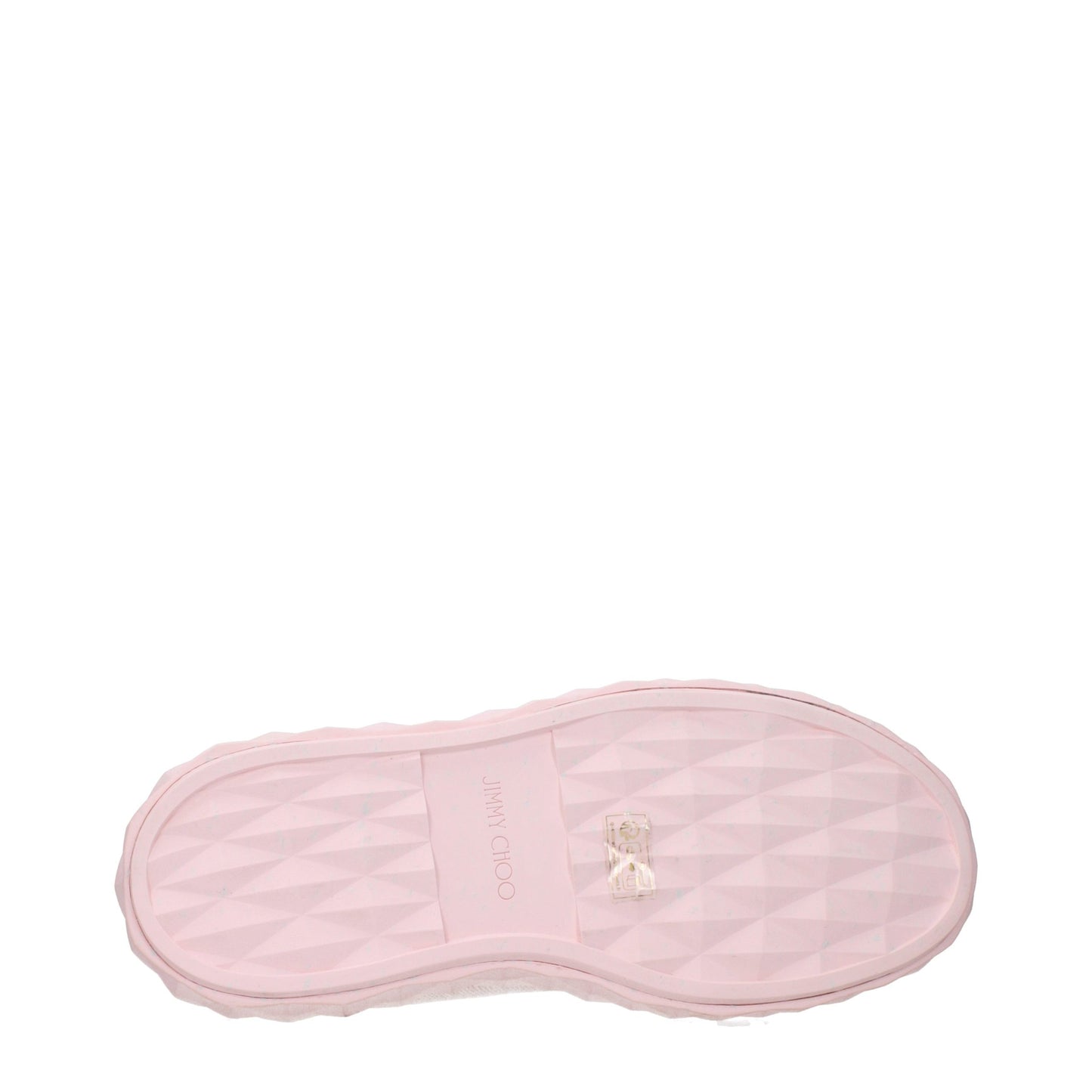 Pink Fabric Platform Sneakers