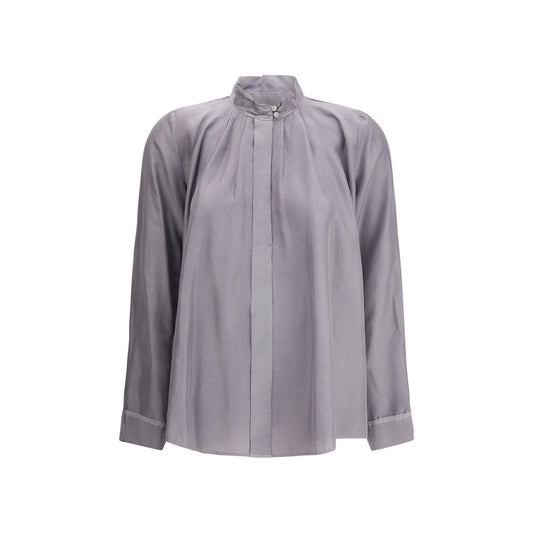 Gray Silk Shirt