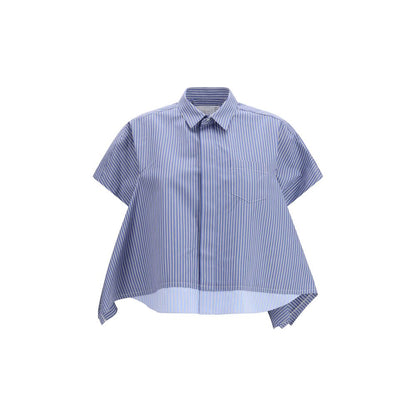 Blue Cotton Shortsleeve Shirt