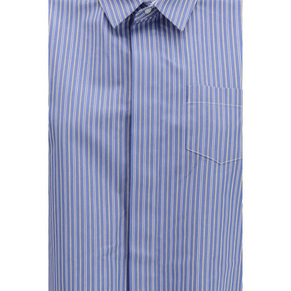 Blue Cotton Shortsleeve Shirt