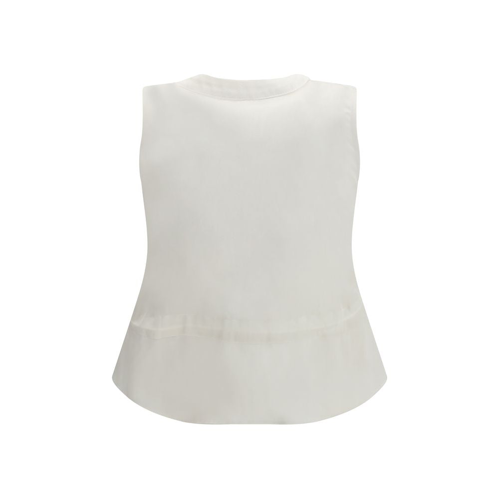 White Cotton Waistcoat