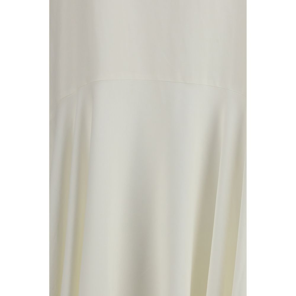White Linen Casual Dress