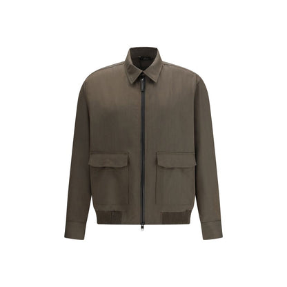 Bicolor Wool Coat
