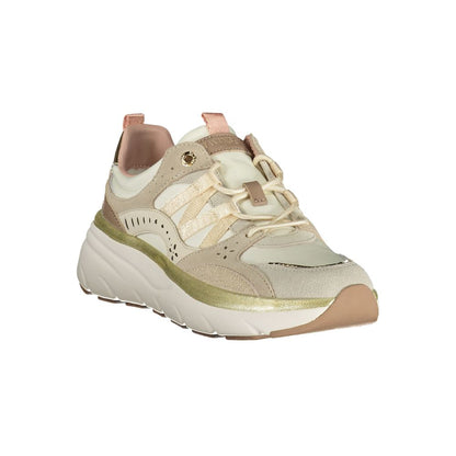 Beige Polyurethane Women Sneaker
