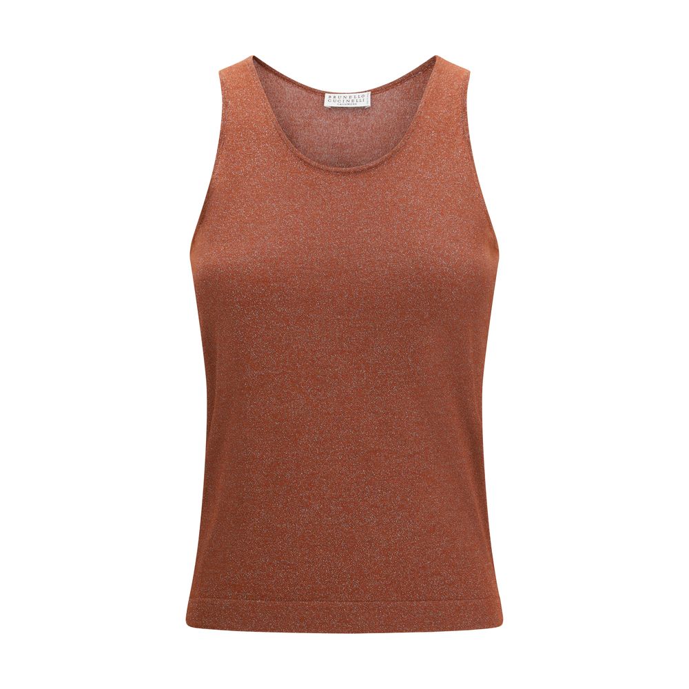 Brown Cashmere Tank Tops