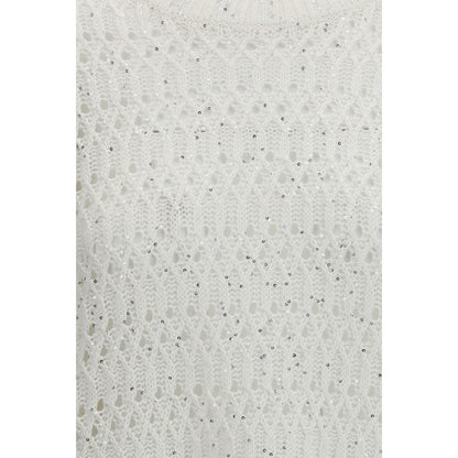 White Silk Sweatshirt