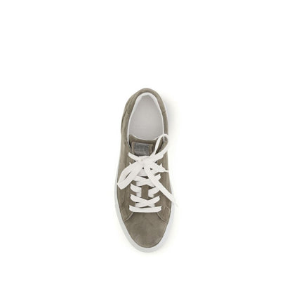 Gray Calf Leather Bos Taurus Sneakers