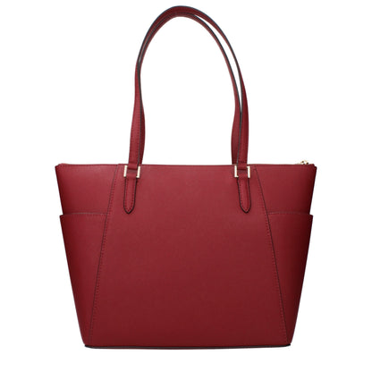 Red Leather Shoulder Bag