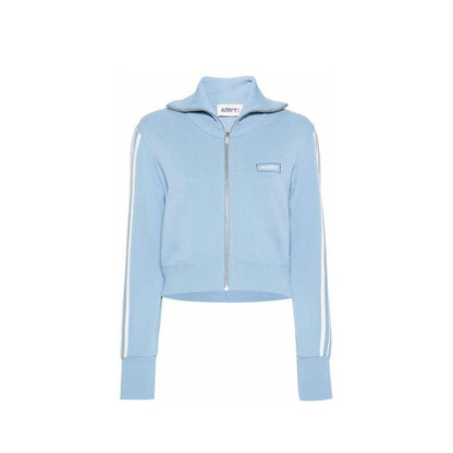 Blue Nylon Cardigan