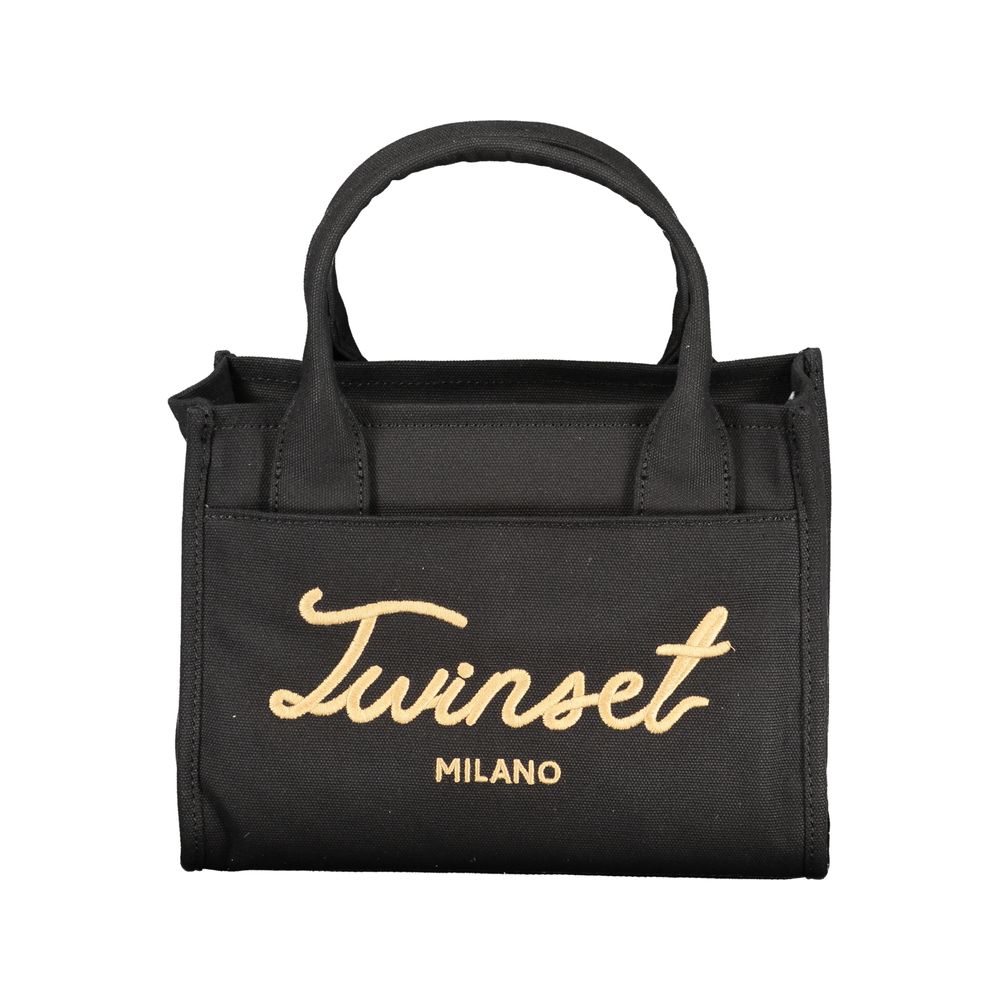 Black Cotton Women Handbag