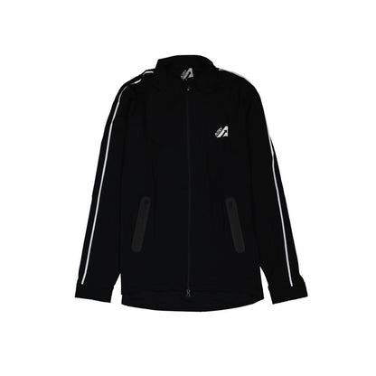 Black Elastane Shell Jacket