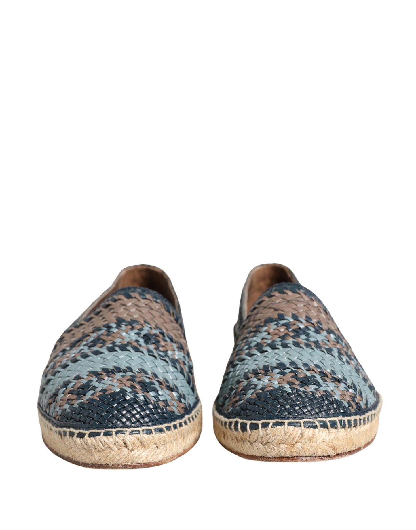 Blue Gray Slip On Buffalo Espadrille Shoes