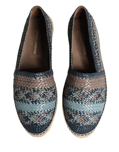 Blue Gray Slip On Buffalo Espadrille Shoes