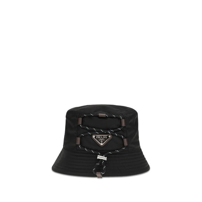 Black Recycled Polyamide Bucket Hat