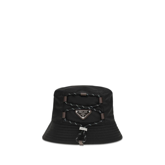 Black Recycled Polyamide Bucket Hat